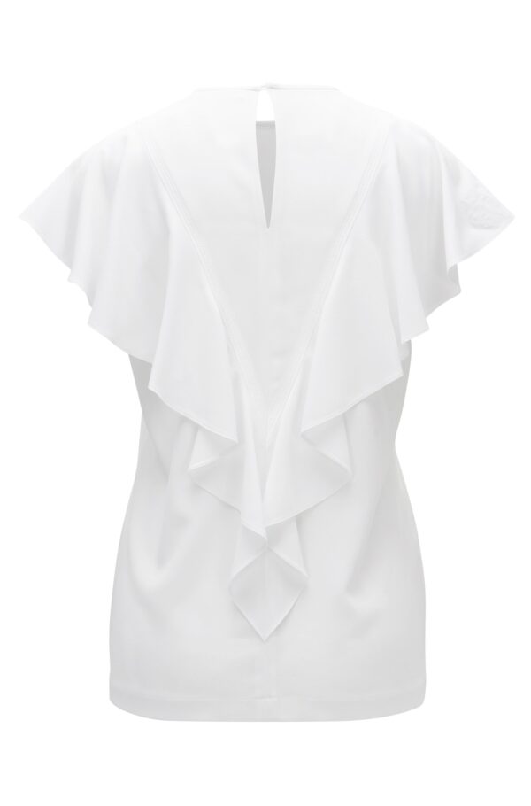 Top with wavy effect with ruffles cut in the bias - Image 3